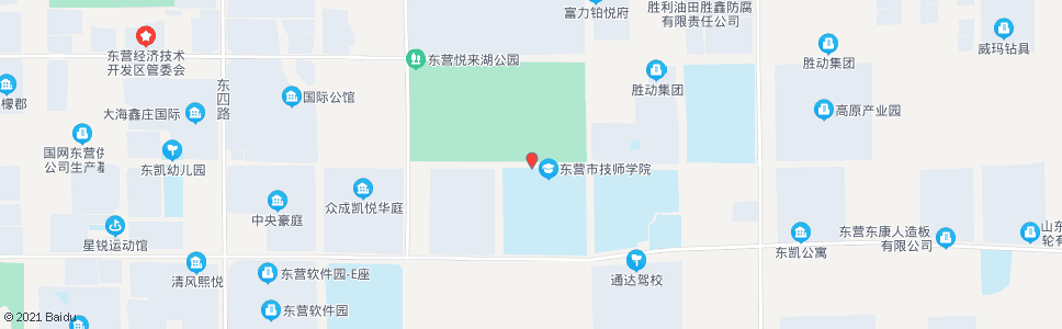 东营技师学院西校区_公交站地图_东营公交_妙搜公交查询2024