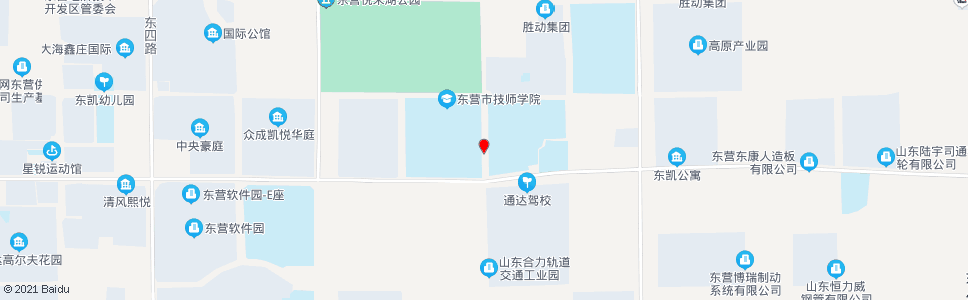 东营东营技师学院西门_公交站地图_东营公交_妙搜公交查询2024