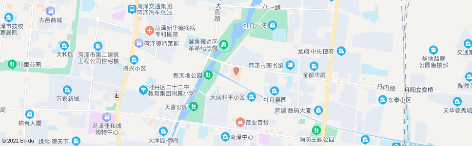 菏泽毓麟医院_公交站地图_菏泽公交_妙搜公交查询2024