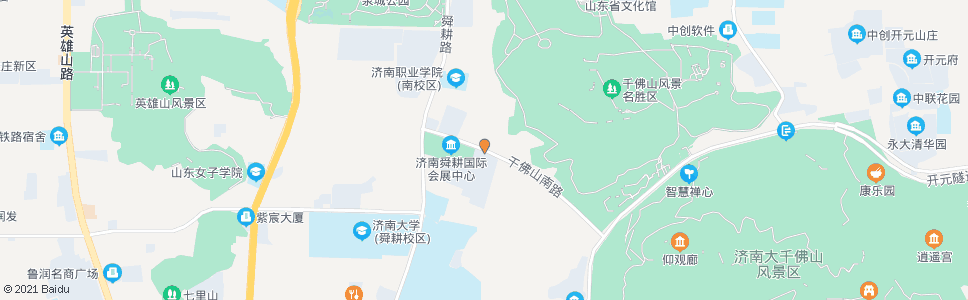 济南千佛山南路千佛山西路_公交站地图_济南公交_妙搜公交查询2024