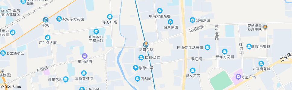 济南胜利路花园东路_公交站地图_济南公交_妙搜公交查询2025