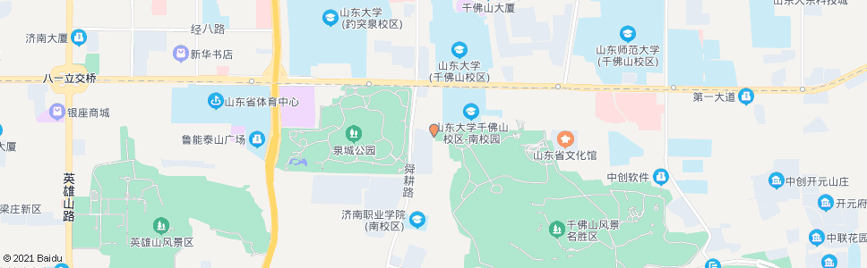 济南千佛山西路经十一路_公交站地图_济南公交_妙搜公交查询2024