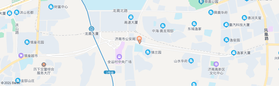 济南旅游路奥体东路_公交站地图_济南公交_妙搜公交查询2024