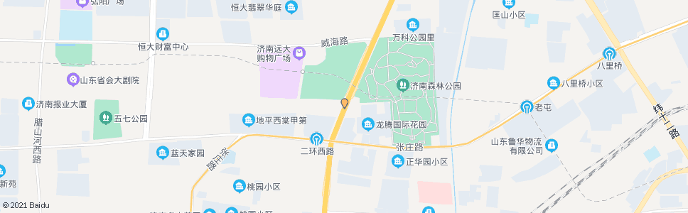 济南二环西路日照路_公交站地图_济南公交_妙搜公交查询2025