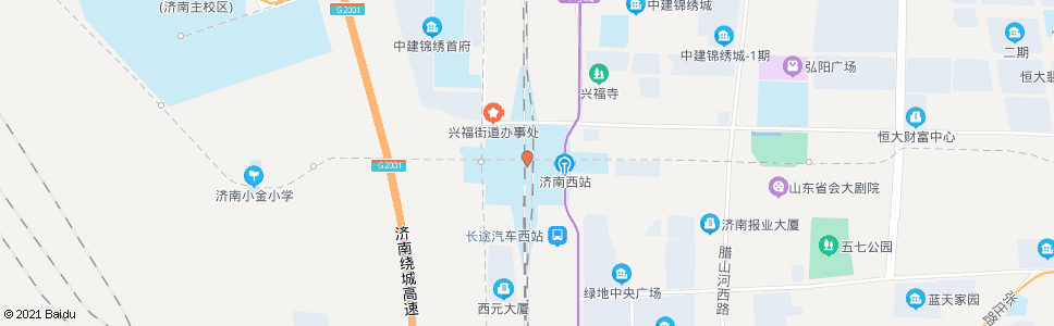 济南飞跃大道西口_公交站地图_济南公交_妙搜公交查询2024