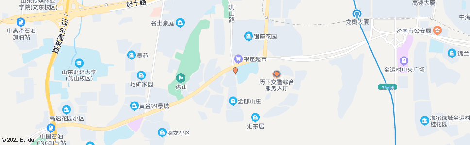 济南洪山路旅游路_公交站地图_济南公交_妙搜公交查询2024