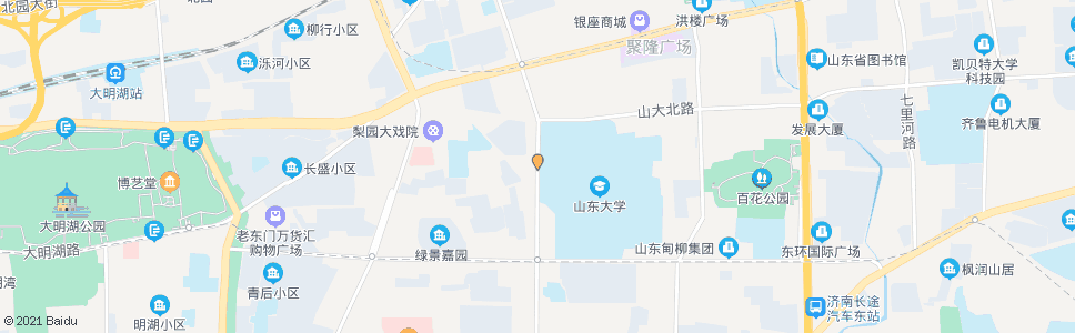 济南山大路花园庄东路_公交站地图_济南公交_妙搜公交查询2025