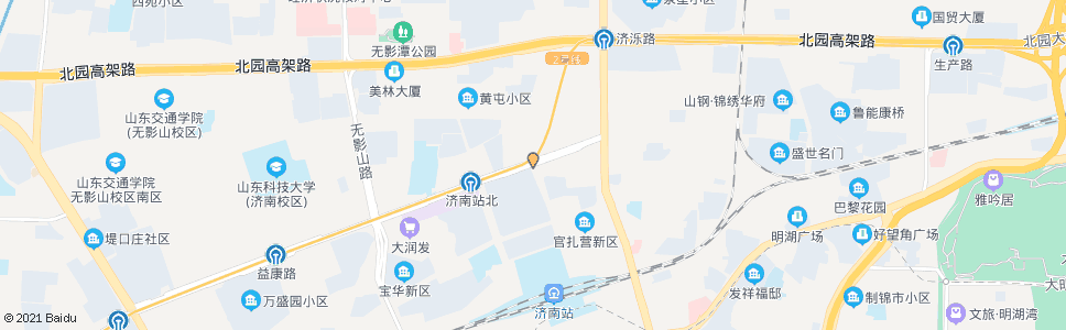 济南官扎营东街堤口路_公交站地图_济南公交_妙搜公交查询2024