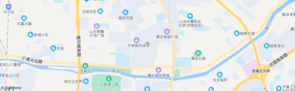 济南黄台装材市场_公交站地图_济南公交_妙搜公交查询2024