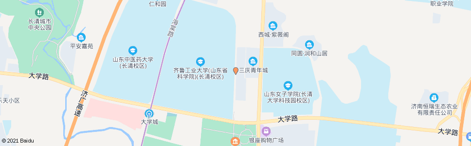 济南齐鲁工业大学东门_公交站地图_济南公交_妙搜公交查询2024