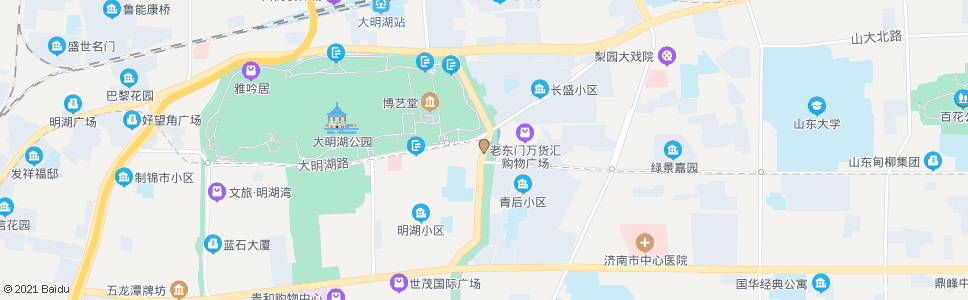 济南黑虎泉北路山大南路_公交站地图_济南公交_妙搜公交查询2024