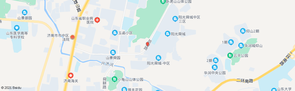 济南旅游路庆云街_公交站地图_济南公交_妙搜公交查询2025