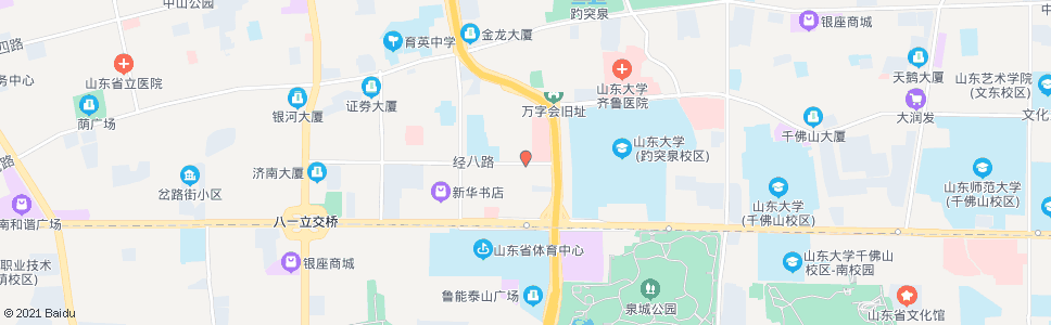 济南经八路青年西路_公交站地图_济南公交_妙搜公交查询2024