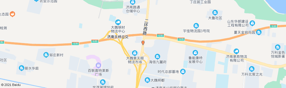 济南二环西路二环北路_公交站地图_济南公交_妙搜公交查询2024