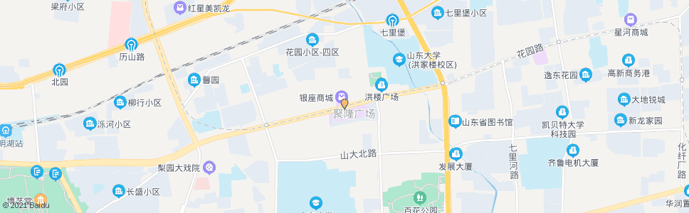 济南花园路洪家楼西路_公交站地图_济南公交_妙搜公交查询2024