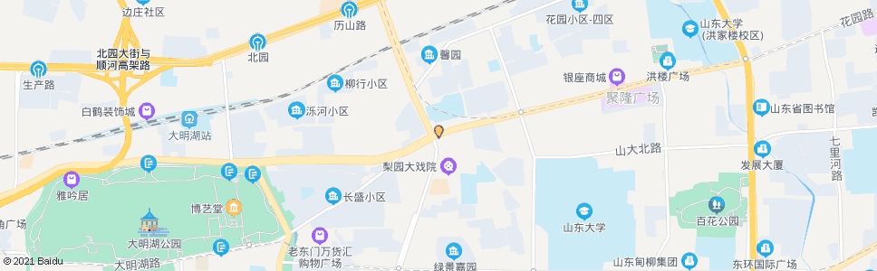 济南花园路(历山路)_公交站地图_济南公交_妙搜公交查询2025