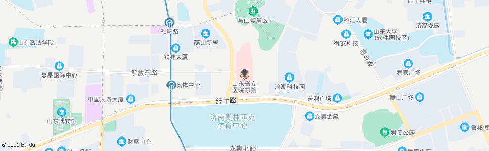 济南省立医院西院_公交站地图_济南公交_妙搜公交查询2024