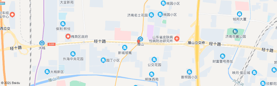 济南经十路腊山北路_公交站地图_济南公交_妙搜公交查询2024