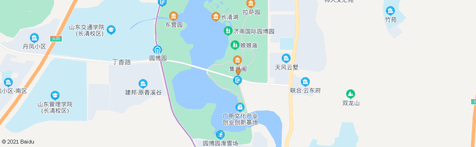 济南园博园南门_公交站地图_济南公交_妙搜公交查询2024