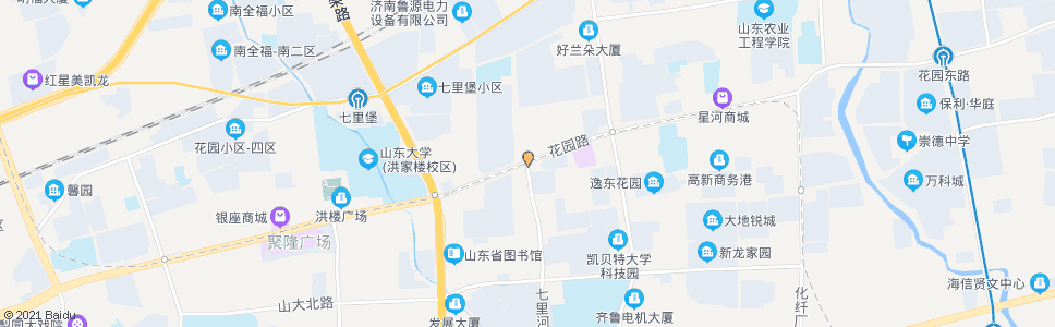 济南花园路七里河路_公交站地图_济南公交_妙搜公交查询2025