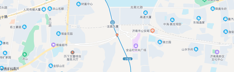 济南旅游路奥体西路_公交站地图_济南公交_妙搜公交查询2024