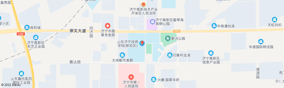 济宁济宁能源(济宁技师学院)_公交站地图_济宁公交_妙搜公交查询2024