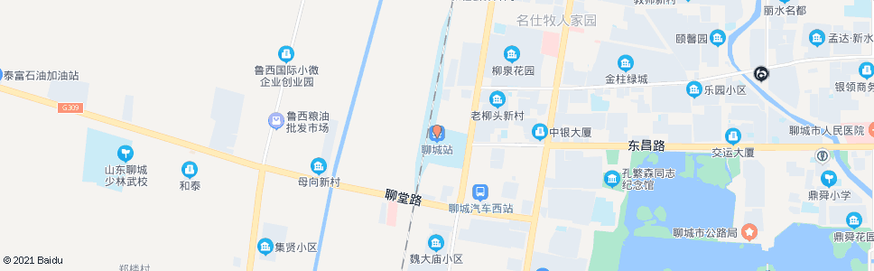 聊城菜市口_公交站地图_聊城公交_妙搜公交查询2024