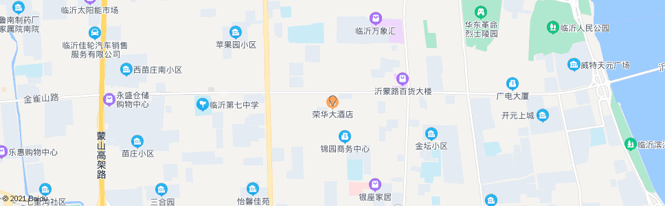 临沂荣华大酒店_公交站地图_临沂公交_妙搜公交查询2024