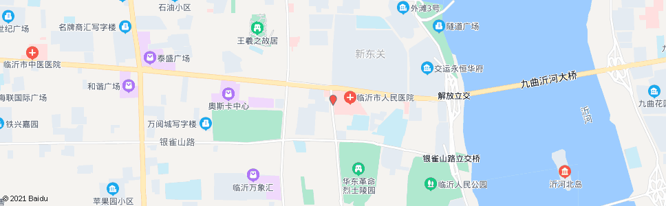 临沂市人民医院西门_公交站地图_临沂公交_妙搜公交查询2024