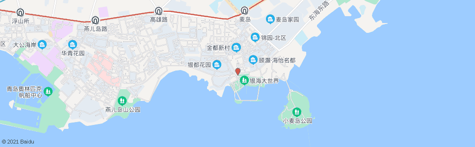 青岛银海游艇俱乐部_公交站地图_青岛公交_妙搜公交查询2024