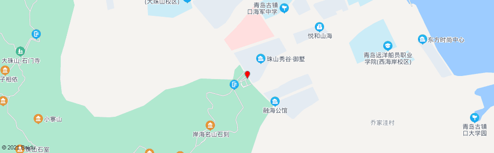 青岛珠山秀谷_公交站地图_青岛公交_妙搜公交查询2024