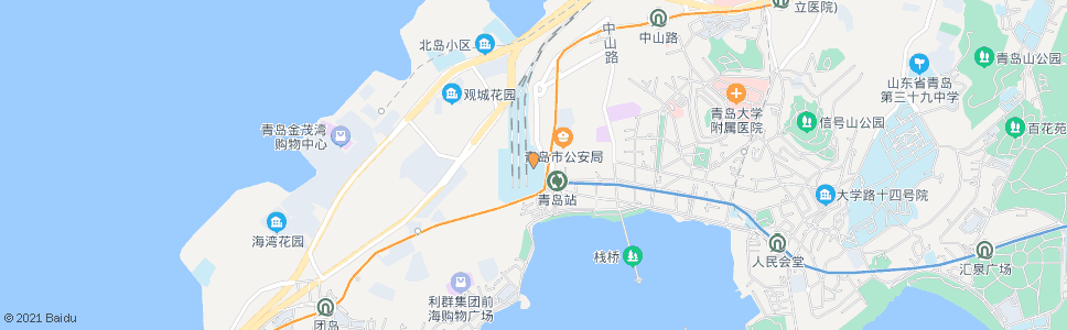 青岛海都家园_公交站地图_青岛公交_妙搜公交查询2024