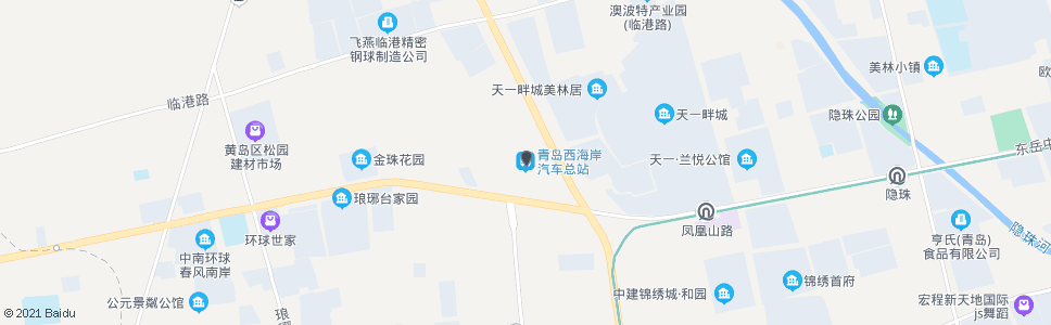 青岛西海岸汽车站_公交站地图_青岛公交_妙搜公交查询2024