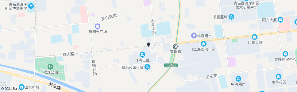 青岛青岛农商银行水灵山路站_公交站地图_青岛公交_妙搜公交查询2024