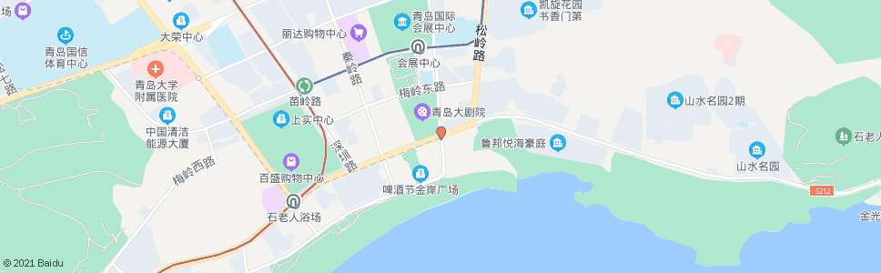 青岛云岭路_公交站地图_青岛公交_妙搜公交查询2024