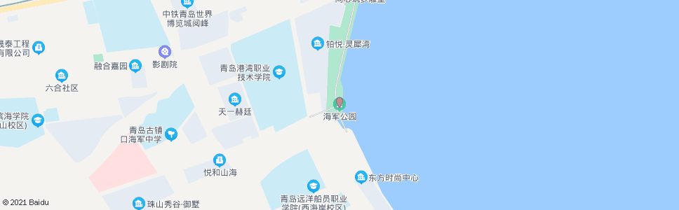 青岛海军公园_公交站地图_青岛公交_妙搜公交查询2024