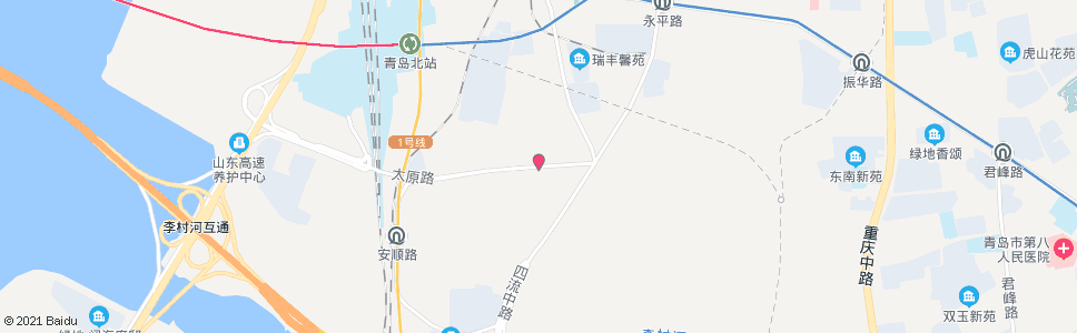 青岛太原路东站_公交站地图_青岛公交_妙搜公交查询2024