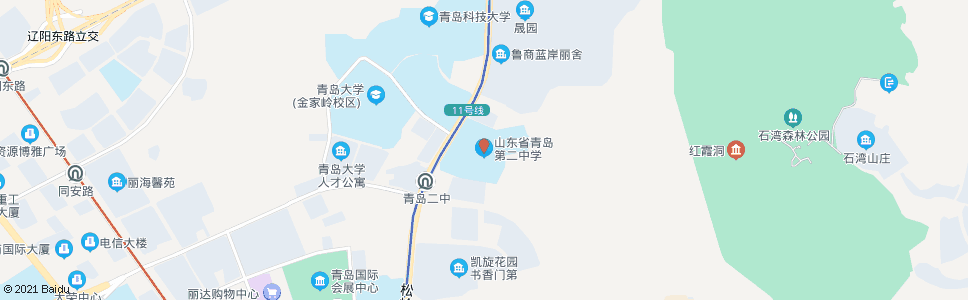 青岛胶南市第二中学_公交站地图_青岛公交_妙搜公交查询2024