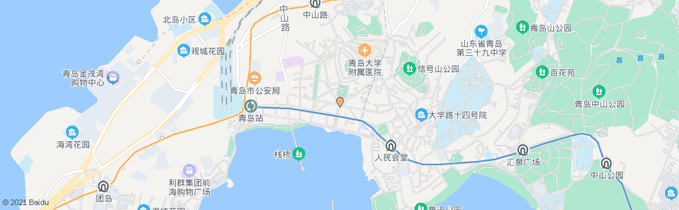 青岛湖南路青岛路_公交站地图_青岛公交_妙搜公交查询2024