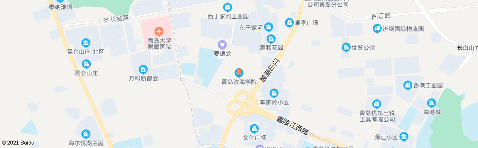 青岛青岛滨海学院_公交站地图_青岛公交_妙搜公交查询2024