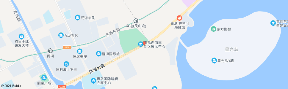 青岛灵山湾文化产业区_公交站地图_青岛公交_妙搜公交查询2024