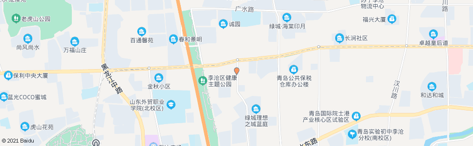 青岛延川路渝水路(路口)_公交站地图_青岛公交_妙搜公交查询2024