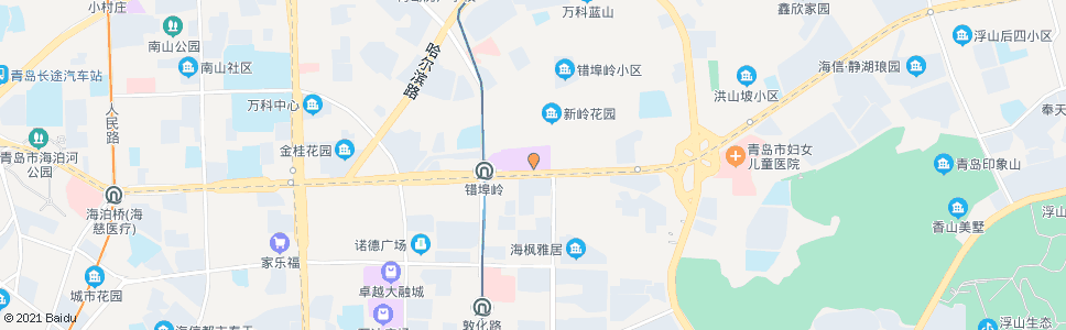 青岛辽阳路(美特好)_公交站地图_青岛公交_妙搜公交查询2024