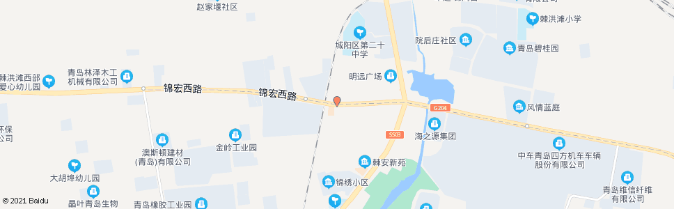 青岛棘洪滩医院_公交站地图_青岛公交_妙搜公交查询2024