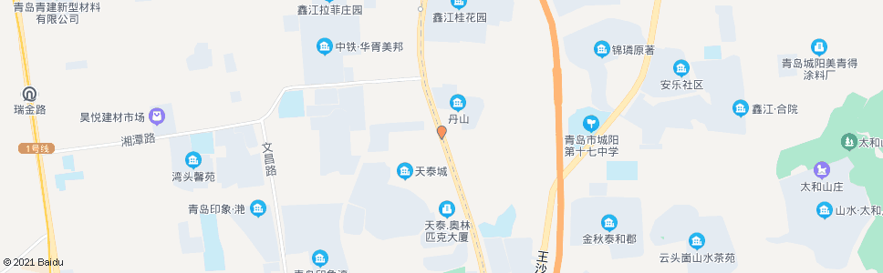 青岛天泰奥园_公交站地图_青岛公交_妙搜公交查询2024