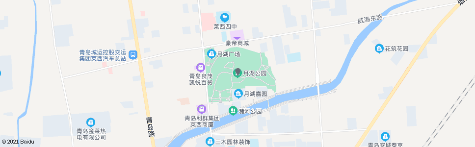 青岛月湖公园_公交站地图_青岛公交_妙搜公交查询2024