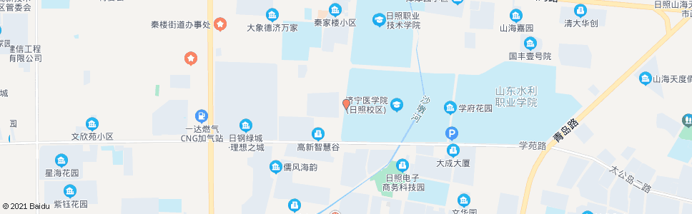 日照济宁医学院西门_公交站地图_日照公交_妙搜公交查询2024