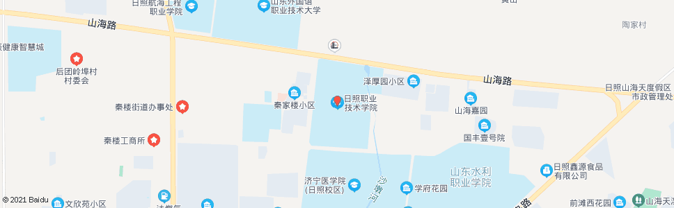 日照职业技术学院(学苑路)_公交站地图_日照公交_妙搜公交查询2024