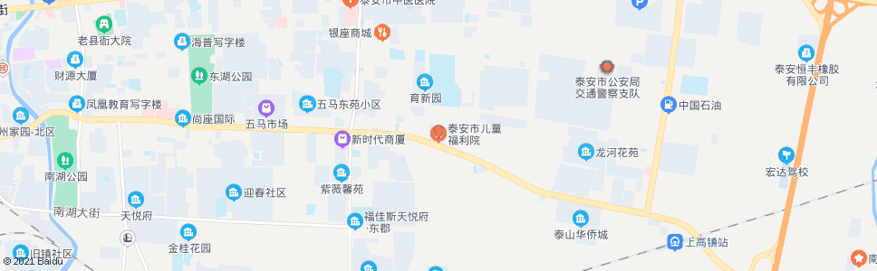 泰安市儿童福利院_公交站地图_泰安公交_妙搜公交查询2024