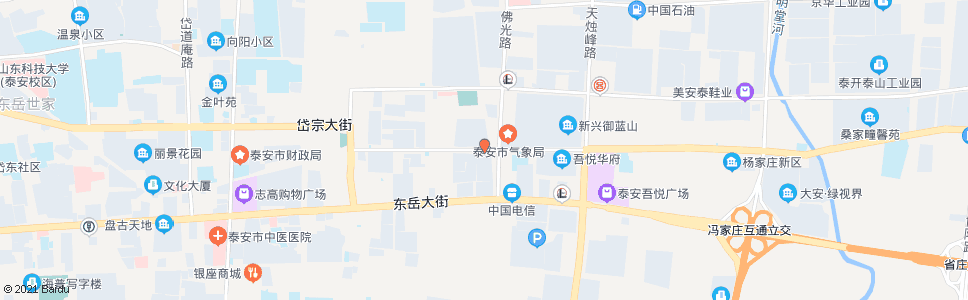 泰安佛光路路口_公交站地图_泰安公交_妙搜公交查询2024